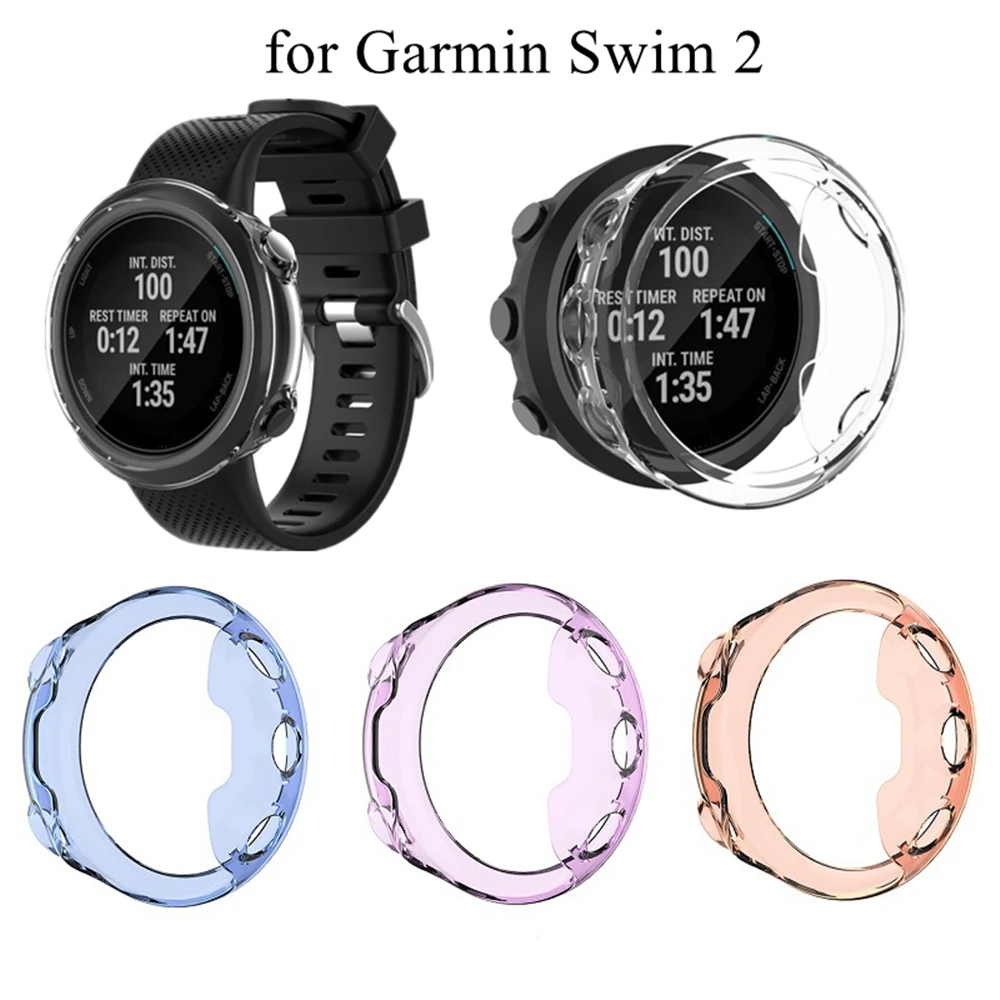 

Защитный чехол для Garmin Плавание 2 мягкий чехол из ТПУ с узором Смарт-часы тонкий защитный силиконовый бампер корпуса для Garmin Плавание 2 Плава...