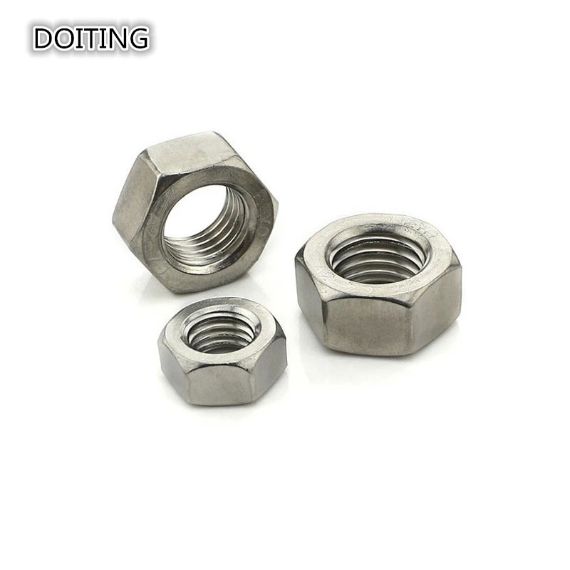 Набор DOITING DIY 100 шт/партия M3 гайки A2 из нержавеющей стали шестигранные чтобы