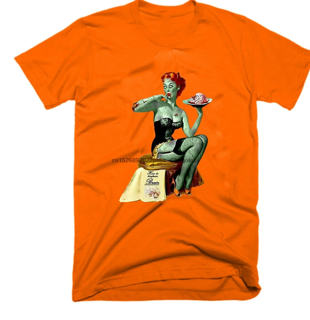 Мужская футболка из хлопка с надписью PIN UP GIRL|Мужские футболки| |
