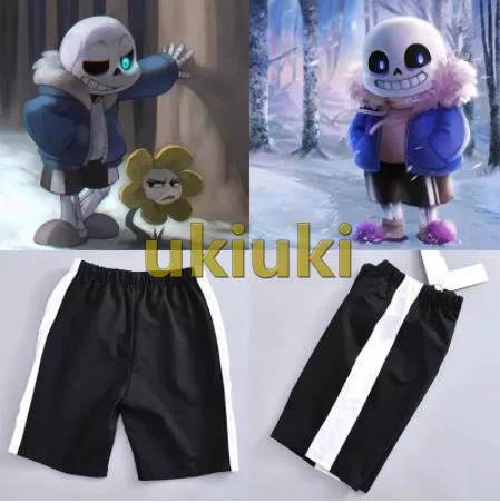 Костюм Undertale Sans шорты для косплея брюки |