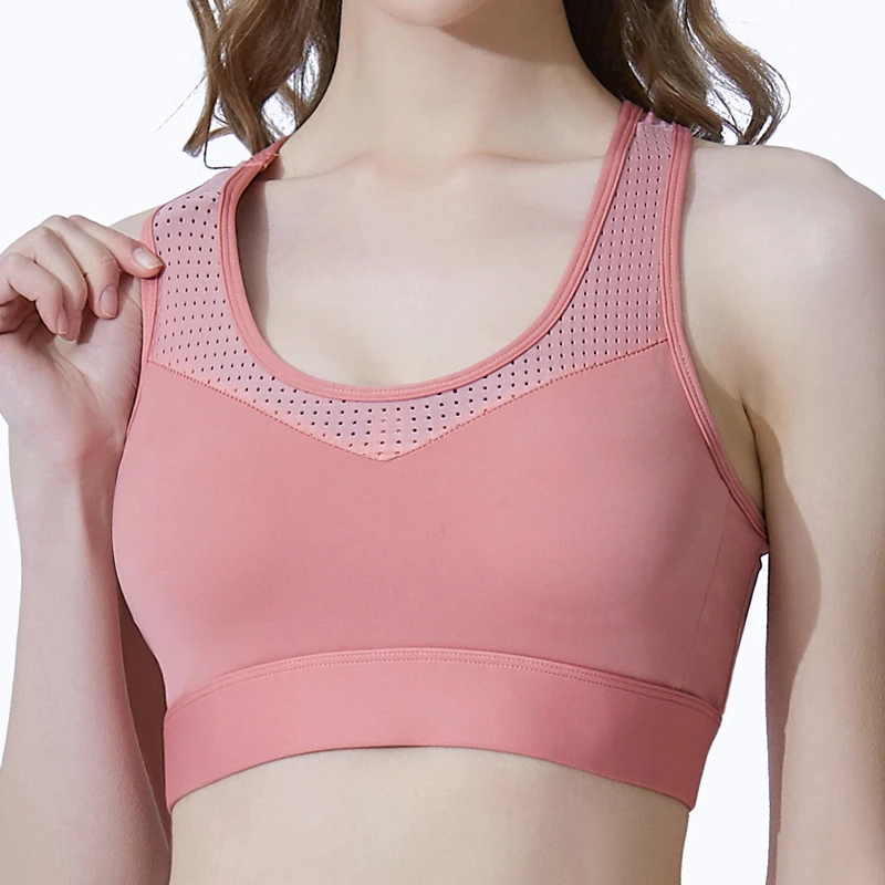 

Sports Bra High Impact Support Woman Push-up Sexy Beautiful Back Yoga Padded Crop Top Workout Gym Running Underwear Bra