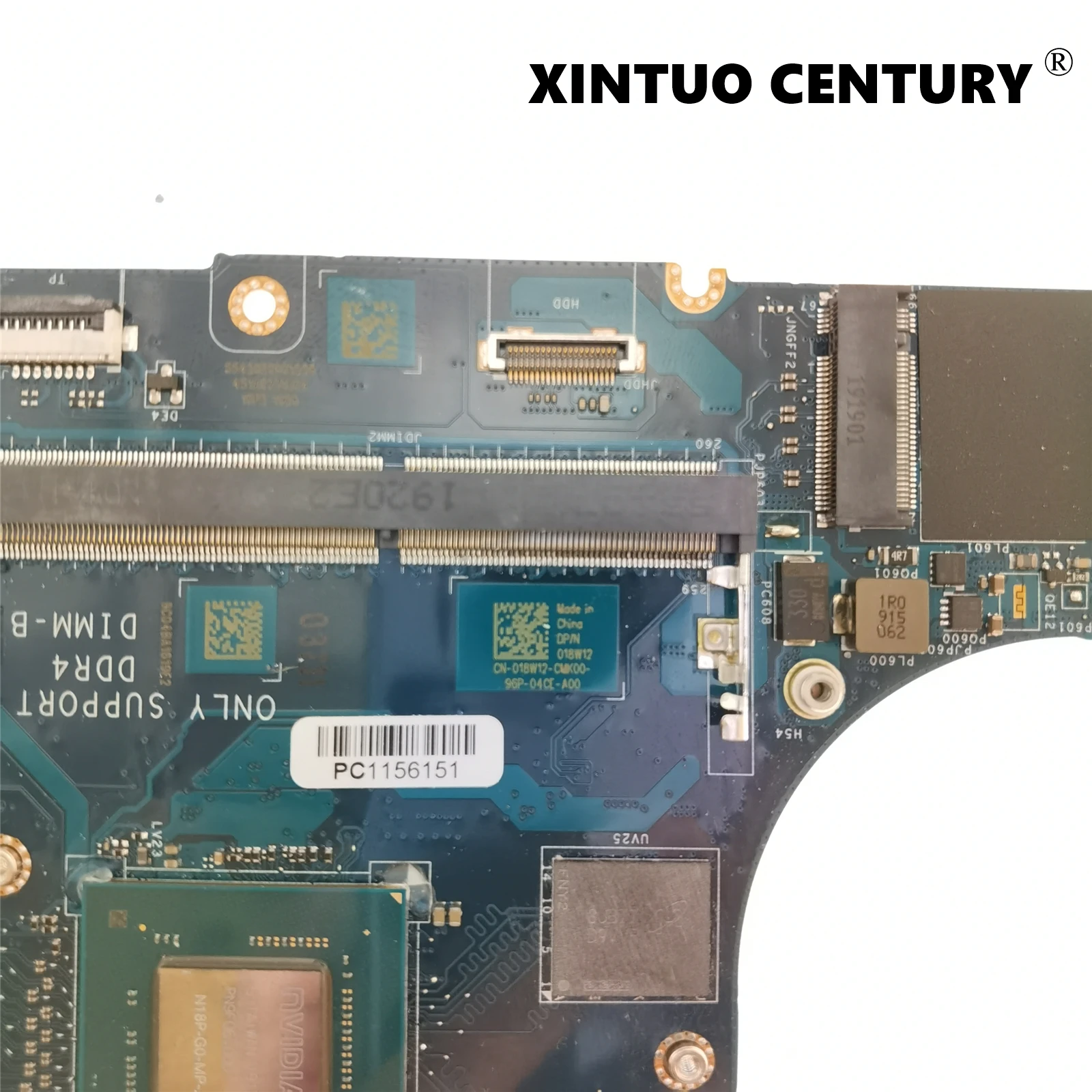 Verkaufen CN-018W12 018W12 18W12 Für Dell XPS 15 7590 Laptop Motherboard EDP51 EDB51 LA-H331P W/ I7-9750H N18P-G0-MP-A1 100% Getestet Arbeits