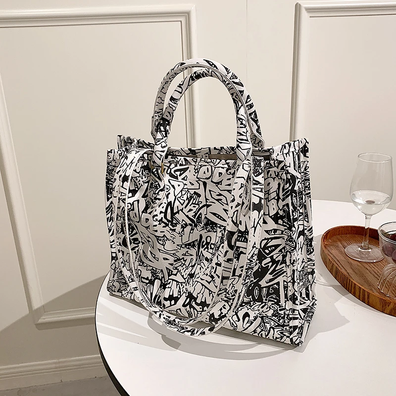 

Hot Sale Tote Bags for Women 2021 New Fashion Geometric Prints Single Shoulder Bag Ladies Designer Handbags Grand Sac Femme Cc