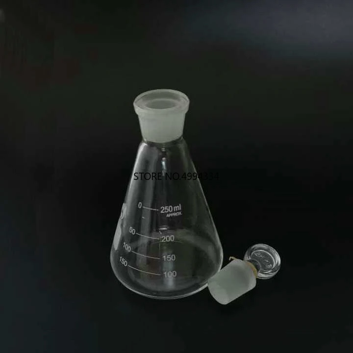 1 шт. 50-1000 мл стеклянная колба erlenmeyer коническая бутылка со стеклянным покрытием |