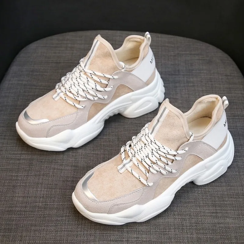 

Women Casual Shoes Femme 2019 Spring Autumn Shoes Women Sneakers Flats Fashion Lace-Up White Breathable Woman Sneakers