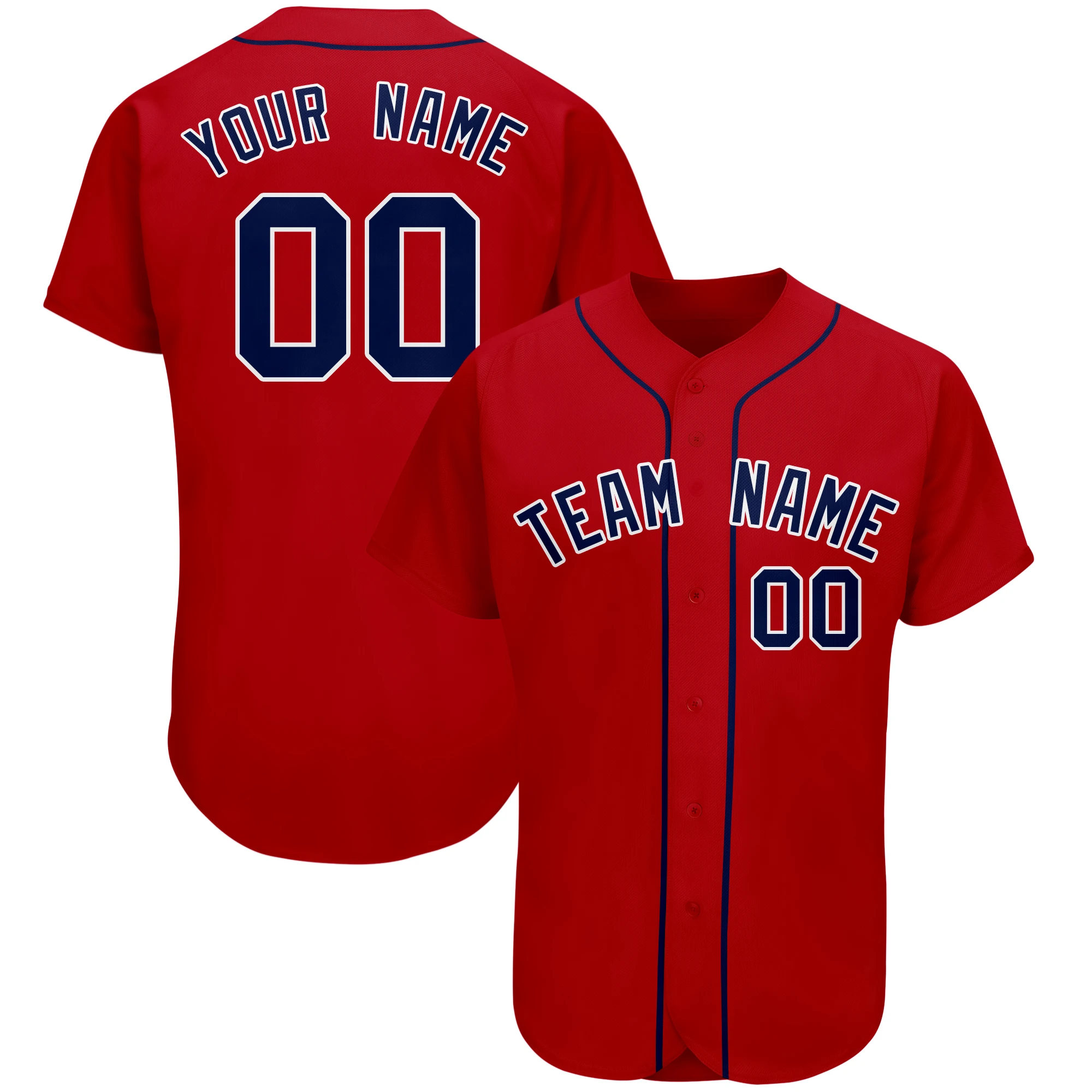 Custom Baseball Jersey Printed Team Name Numbers Design Your own Button-down Team Tee Shirts for Men/Kids Awesome Birthday Gift