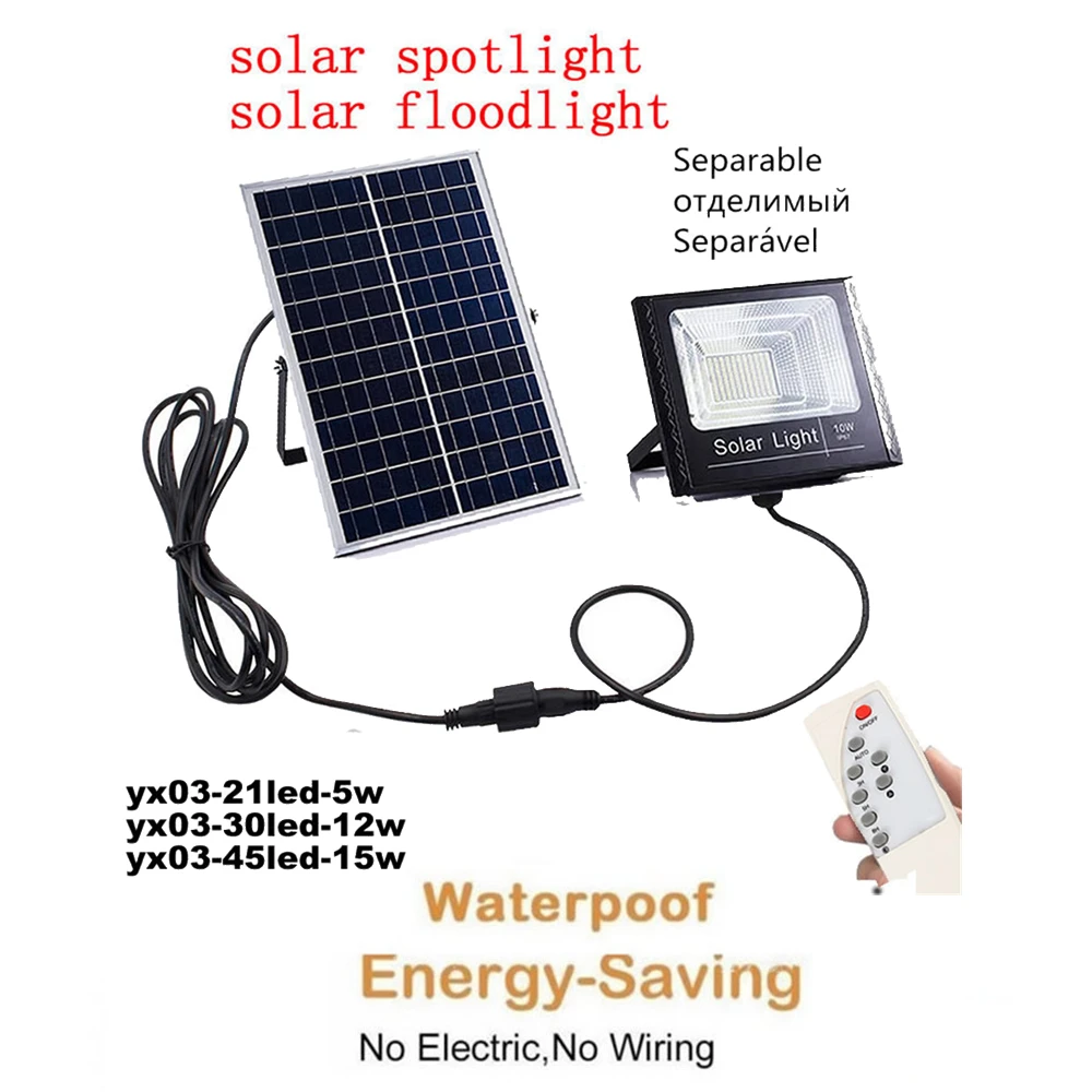 Солнечный перезаряжаемый светодиодный светильник для сада лужайки улицы