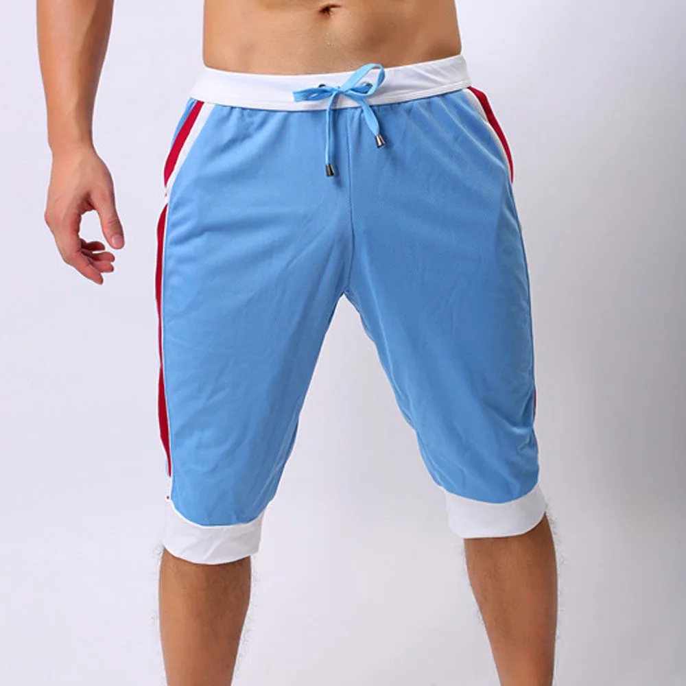 Брюки мужские облегающие дышащие эластичные спортивные тонкие Джоггеры для