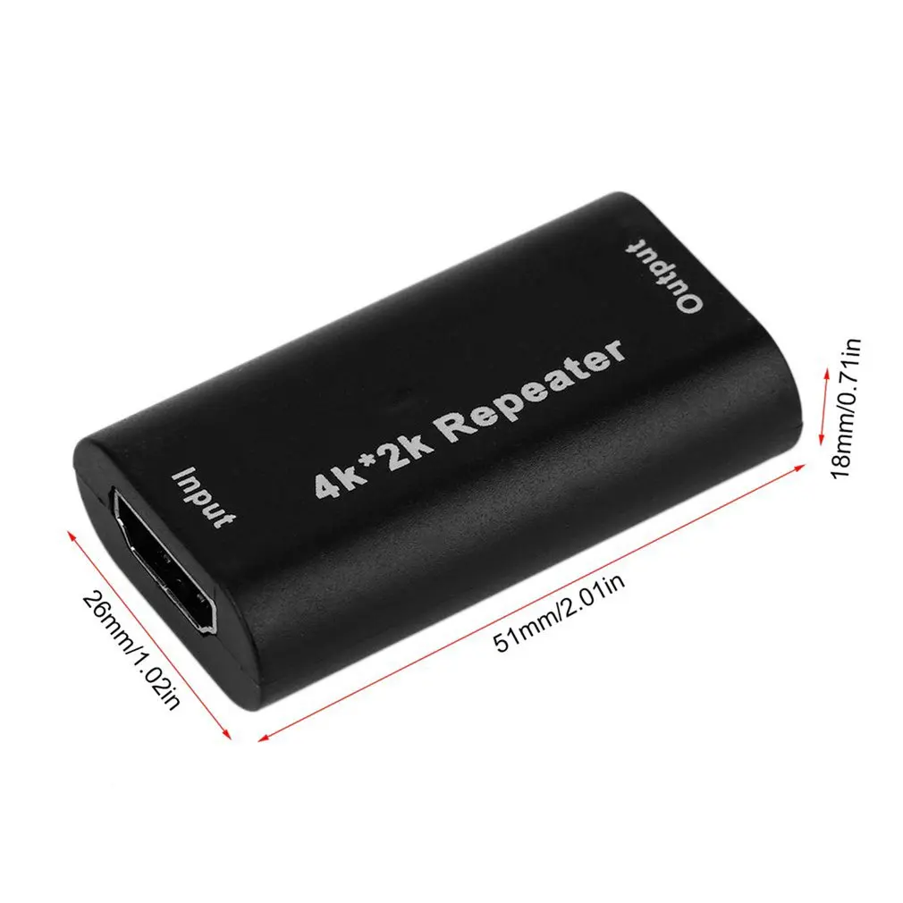 

1080P 4K*2K HDMI Extender Repeater 3D HDMI Adapter Signal Amplifier Booster 4.95Gbps Over Signal HDTV AH131+ HDMI Extender