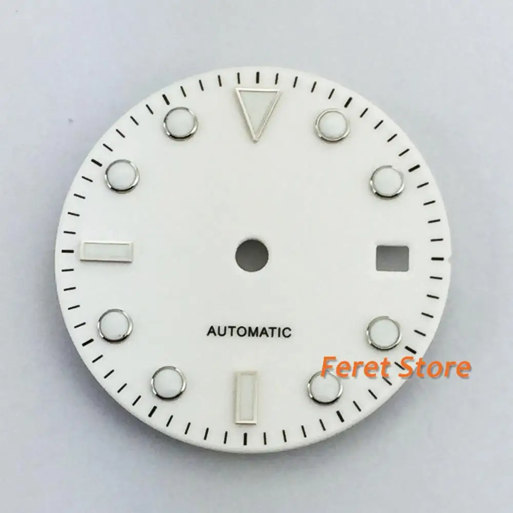 

28.6mm no logo super luminous date window Watch Dial fit MIYOTA 8215 821A Mingzhu 2813 Automatic Movement