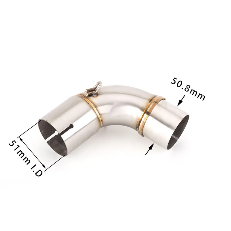 Для HONDA CB1000R CB 1000R 2008-2016 мотоцикл 51 мм выхлопная средняя Соединительная труба мото
