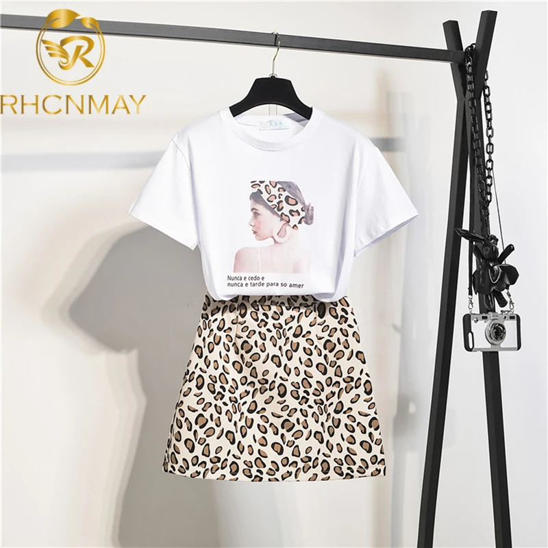 Модные летние комплекты для женщин 2020 футболка с круглым вырезом и короткими