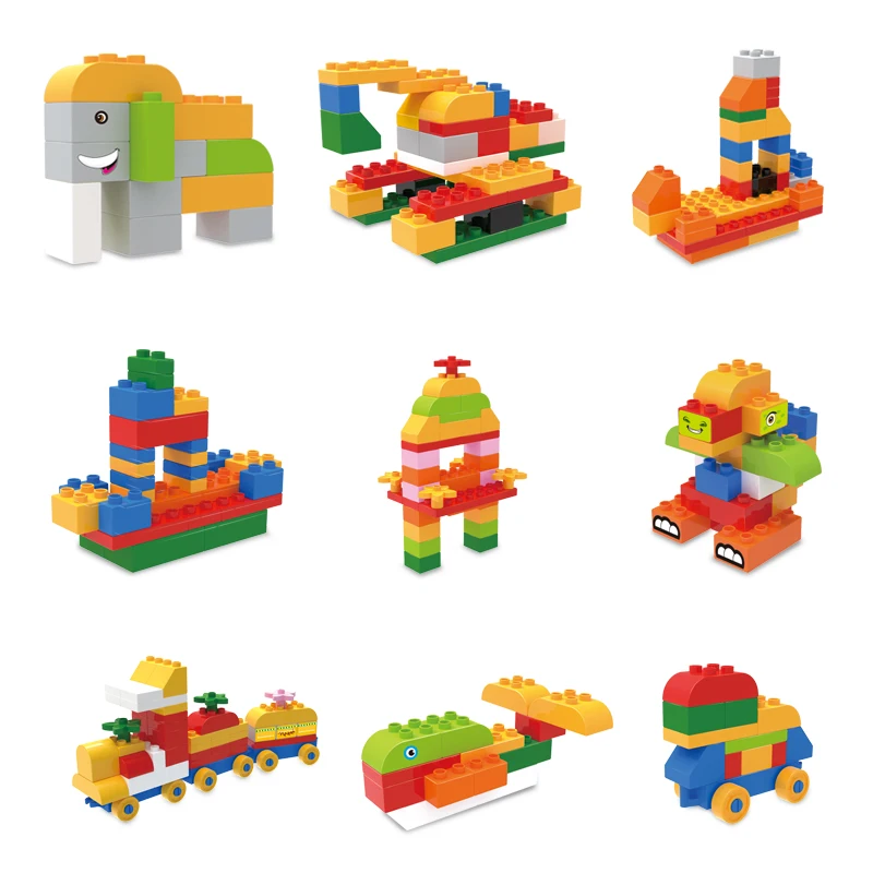 DIY большой размер строительные блоки Совместимые брендовые Детские сборные