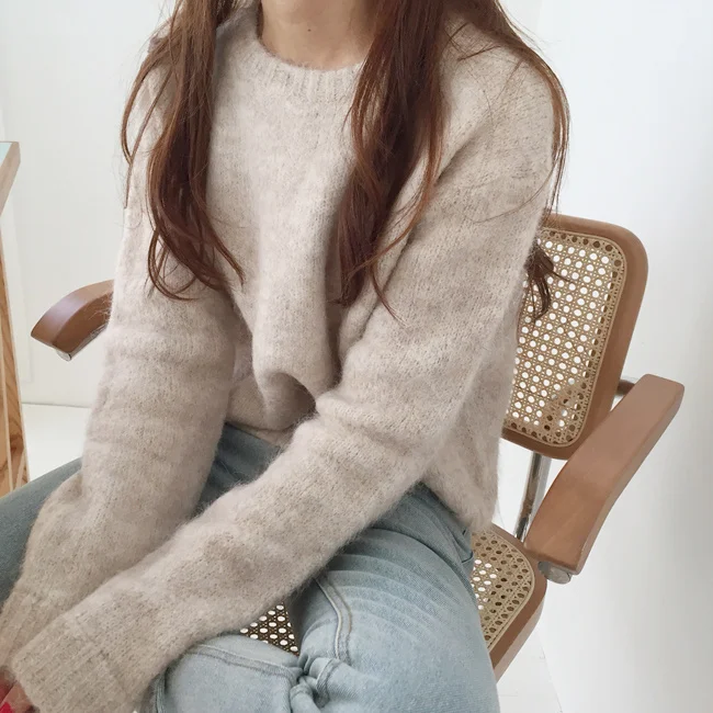 

New Winter Sweater Women Pullover Girls Tops Knitting Vintage Long Sleeve Autumn Elegant Female Knitted Outerwear Warm Sweater