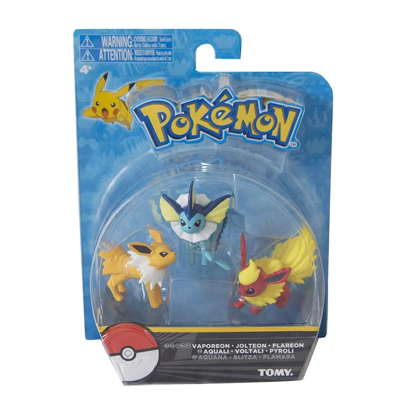 Оригинальная экшн-фигурка Takara Tomy Pokemon Anime Эволюция Иви Семейная Игрушка Боевая