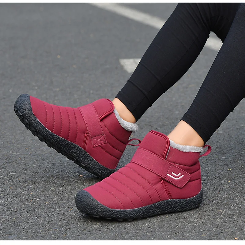 Waterproof Men's Winter Shoes Big Size Snow Boots Men Fashion Winter Sneakers Male High Top Snow Boots Outdoor Ankle Boots X-002