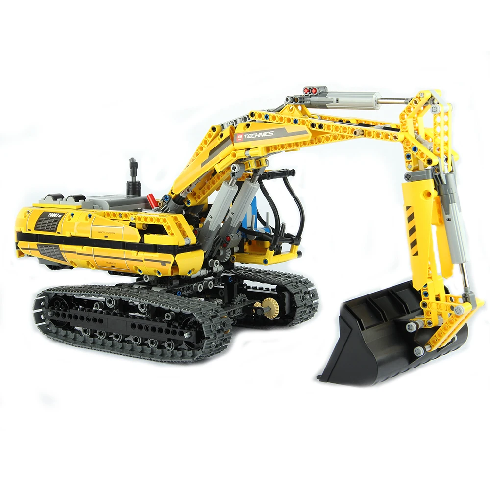 20007 Lepinblocks 20004 20007 экскаватор RC автомобиль грузовик техника мощность мотор кран строительные блоки для грузовиков 8043 42009 Кирпичи игрушки для друзей - Цвет: 20007