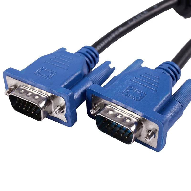 USB кабель HD15 Pin to HD 15 VGA 3 метра черный| |