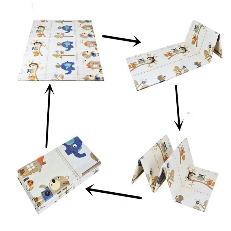 Portable Foldable Baby Climbing Play Mat Xpe Puzzle Children's Developing Room Crawling Pad Game Blanket Carpet | Игрушки и хобби