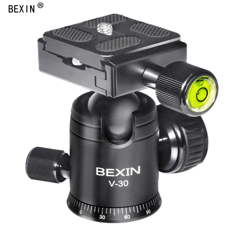 Bexin v30 DSLR Камера шаровая Головка для штатива-трипода из 360 градусов вращающееся