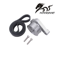 adjustable ep3 pulley kit for honda 8th 9th civic all k20k24 engines with auto tensioner keep ac installed