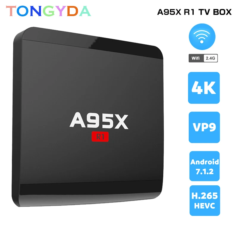 Android 7 1 Smart tv Box A95X R1 Amlogic S905W четырехъядерный ГБ/8 ГБ 2 ГБ/16 4K x 2K HD 4G Wifi медиаплеер Nexbox
