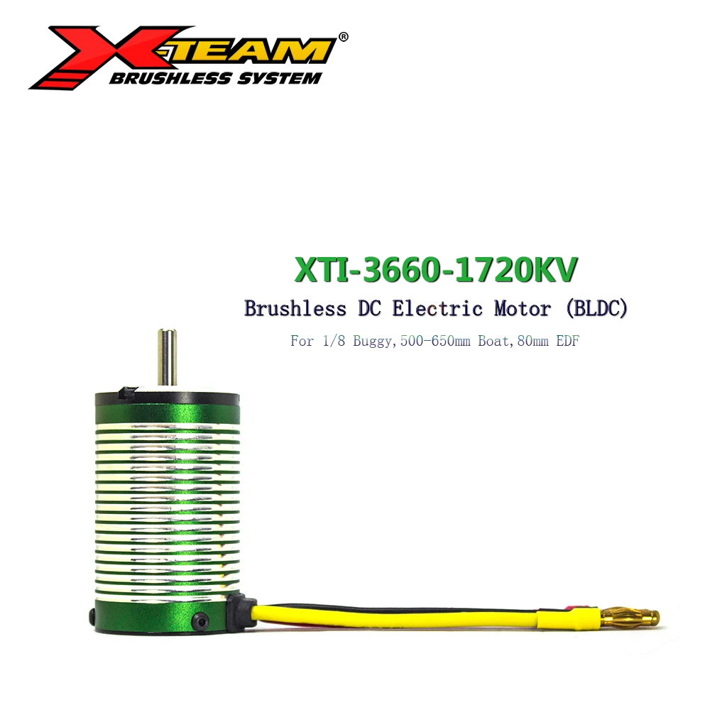 X TEAM бесщеточный двигатель 3660 1/8 кв BLDC электромотор для 500 RC автомобиль багги 650 мм