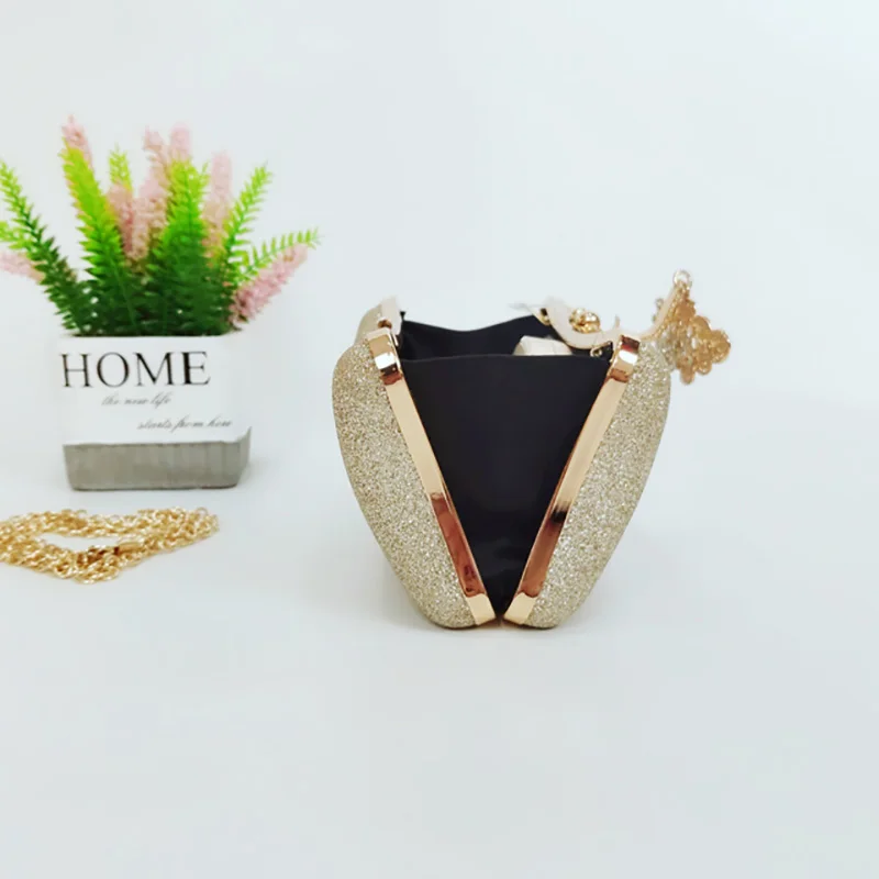 Diamond crown buckle evening new magic color square ladies bag PU small square bag