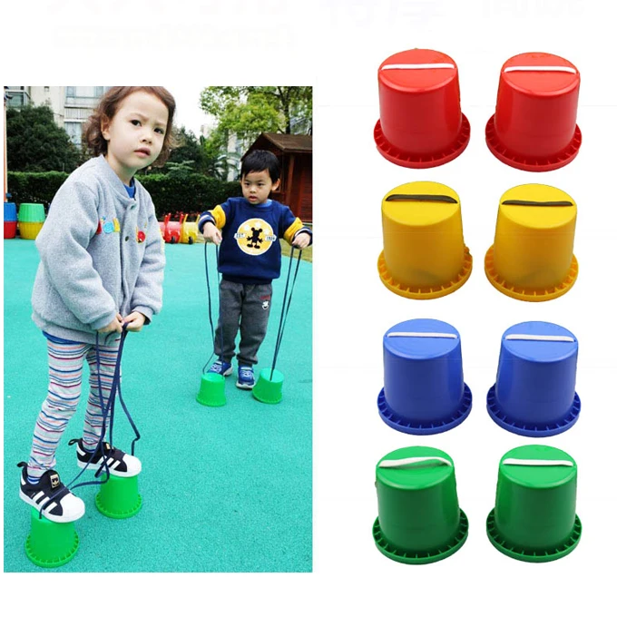 Steppers Bucket Walk Jump Stilt Balance игрушка сенсорные игрушки детские игры для детей Kindergarden