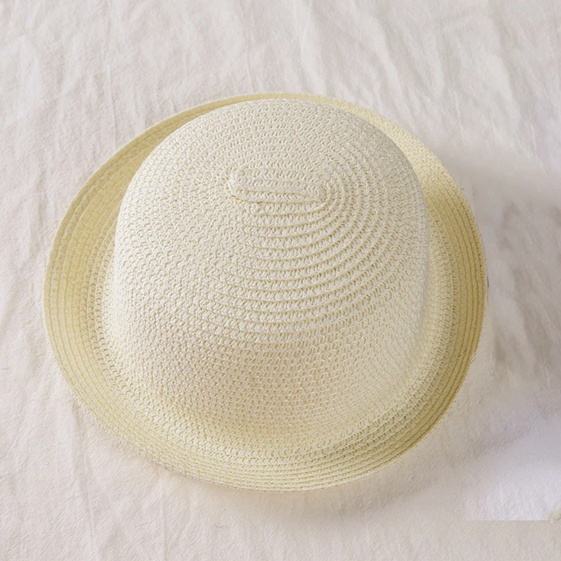 Соломенные шляпы для родителей и детей детская летняя кепка с украшением