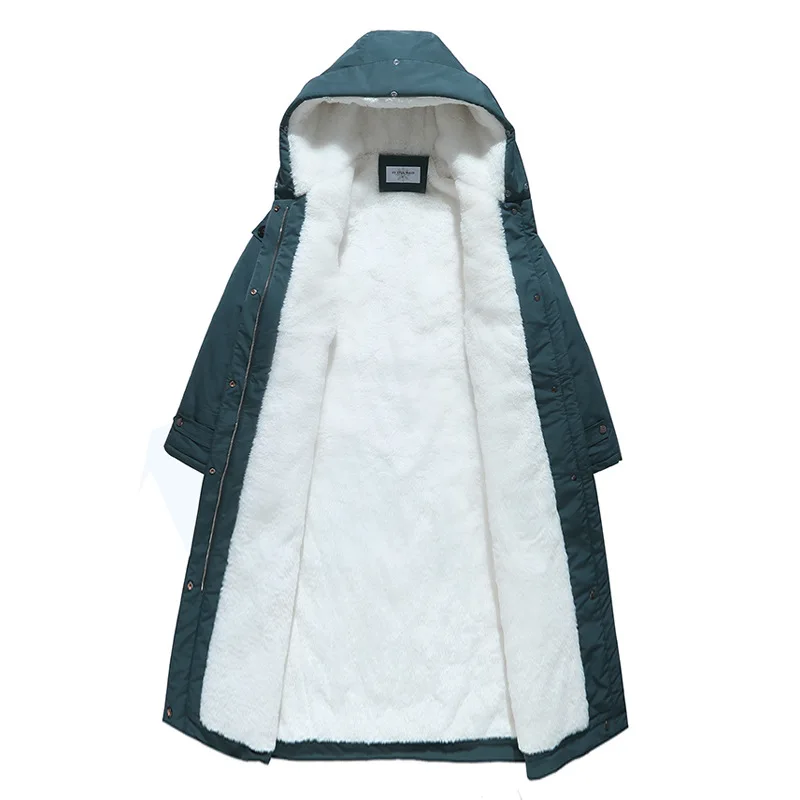 Зимнее пальто женская парка новые женские с большим меховым воротником удобная