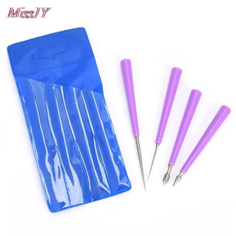 4 шт. Алмазная жемчужная стеклянная бусина расширитель бурр бисер отверстие