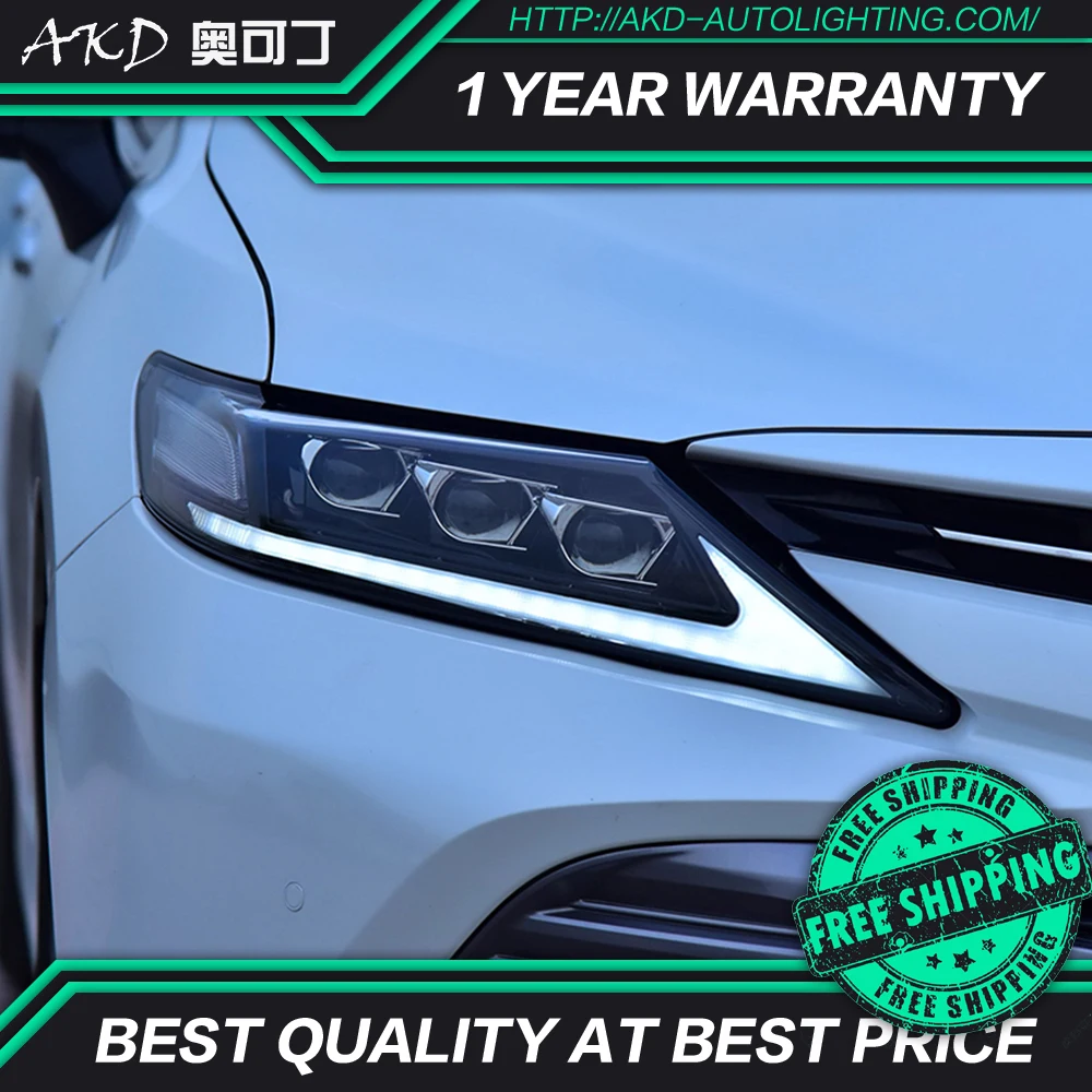 АКД стайлинга автомобилей для Camry V60 фары 2018 2021 светодиодная фара дальнего света