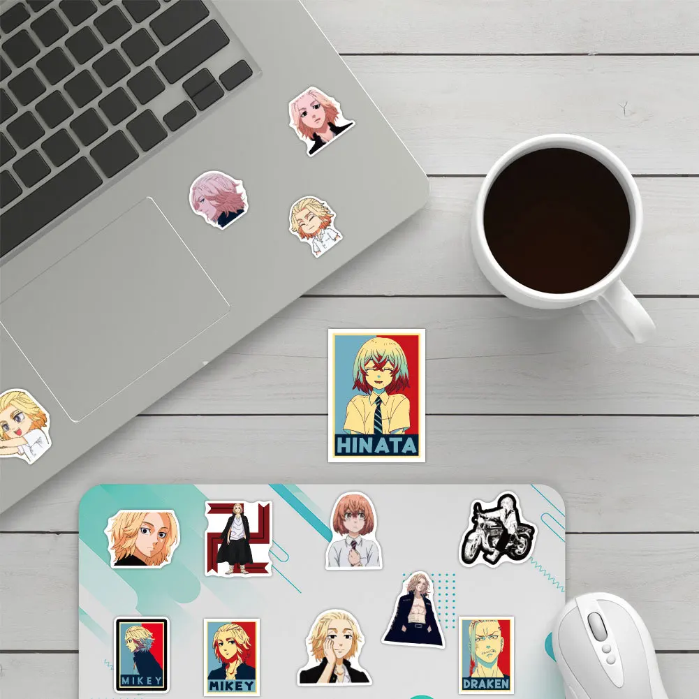 

10/50/100pcs Tokyo Revengers Anime Stickers Waterproof PVC Decal For Car Laptop Suitcase Skateboard Motorcycle For Teens Kids