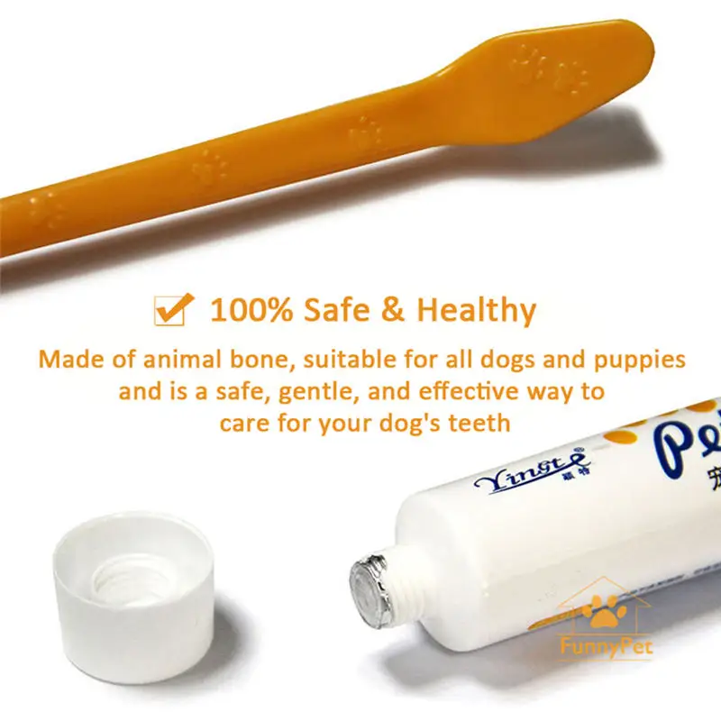 Ванильный/говяжий вкус зубная паста для домашних животных набор щетка