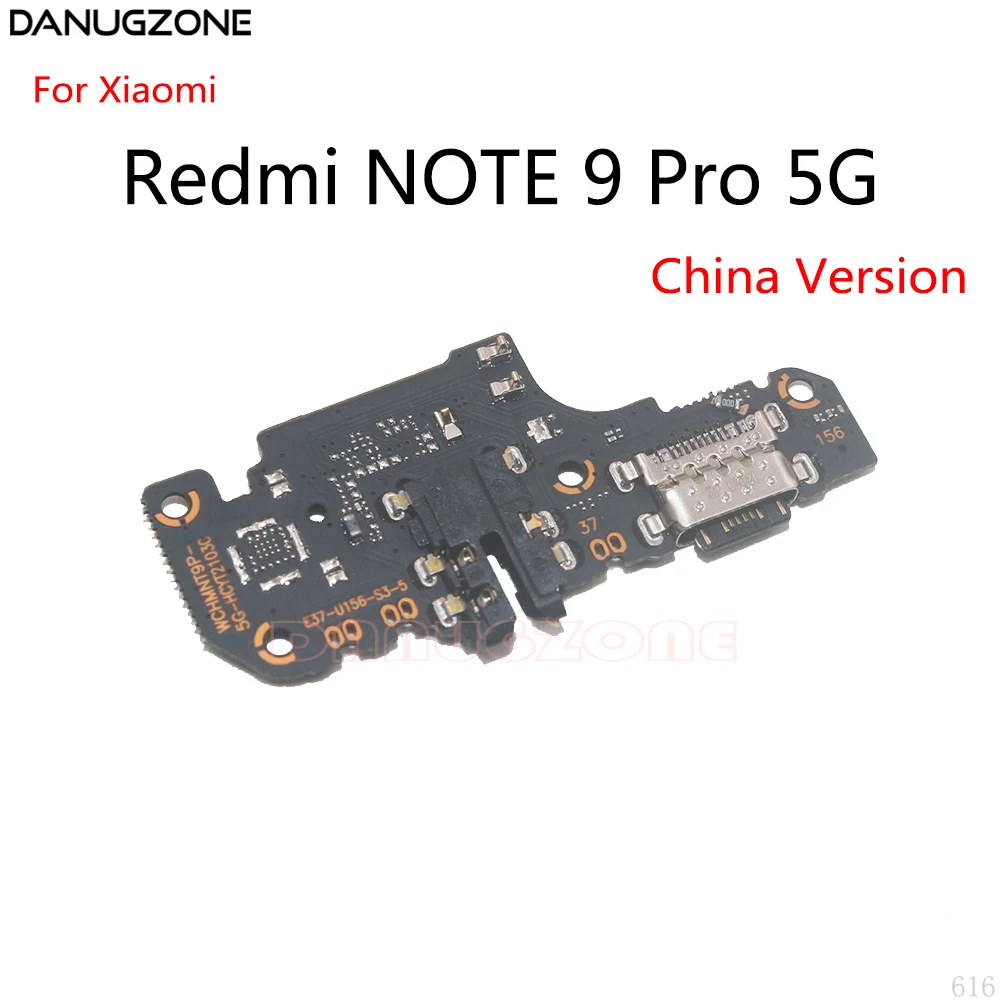 30PCS/Lot For Xiaomi Redmi NOTE 9 Pro 5G USB Charging Port Dock Plug Socket Jack Connector Charge Board Flex Cable