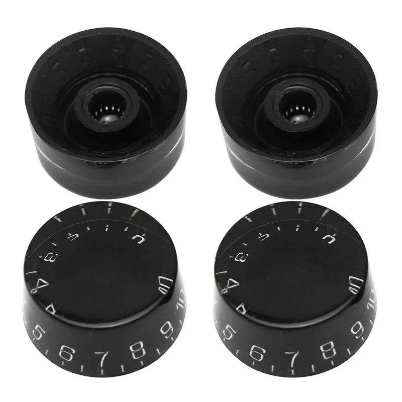 4Pcs Electric Guitar Top Hat Knobs Speed Volume Tone Control Compatible for Les Paul LP Style | Спорт и развлечения