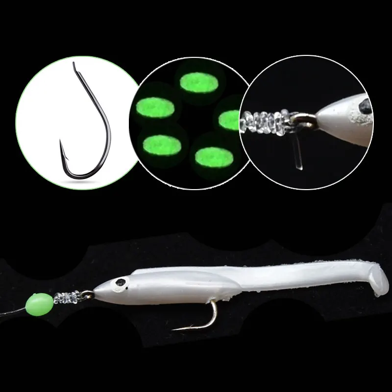 1 сумка углерода Сталь макрель перья бас трески приманка для морской рыбалки 5