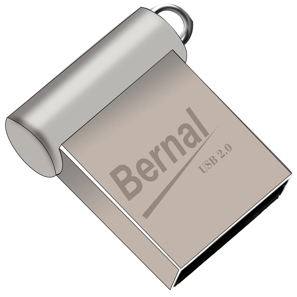 Bernal мини USB флэш-накопитель 2,0 8 ГБ 16 ГБ 32 ГБ 64 ГБ 128 ГБ usb флэш-накопитель флэш-памяти металлическая usb-флешка