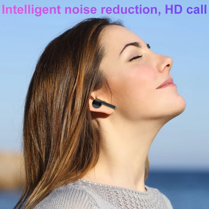 5 0 Bluetooth наушники TWS беспроводные с микрофоном спортивная водонепроницаемая