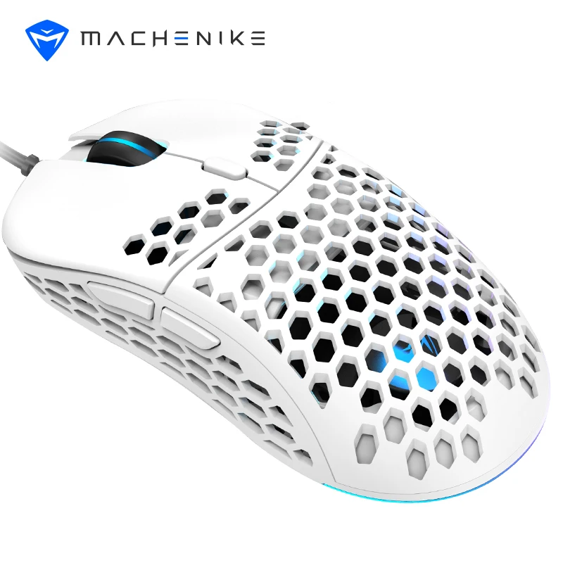 Игровая мышь Machenike M6 PMW3389 16000DPI регулируемая полый дизайн легкий вес 60 г