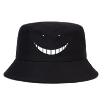 anime assassination classroom summer hat women men panama bucket cap the design flat visor harajuku bucket hat fisherman hat