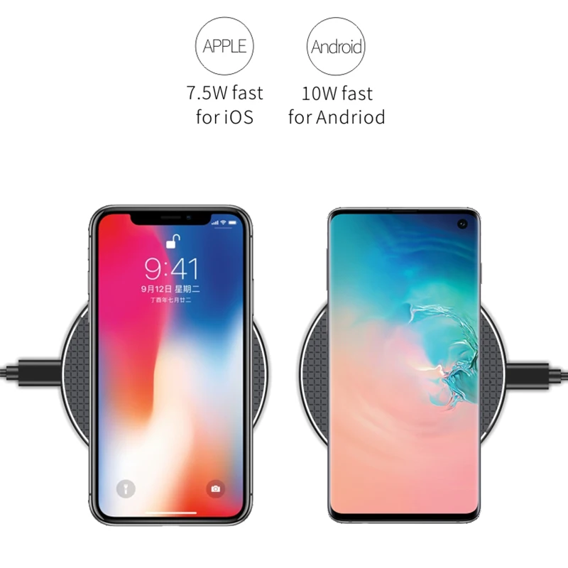 Qi Беспроводное быстрое зарядное устройство для samsung Galaxy S10 Plus + S10e чехол