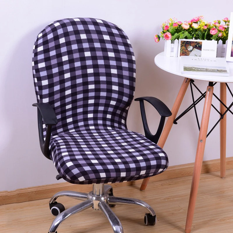 Chair Cover Office Computer Spandex Stretch Swivel Rotate Seat Antimacassar Covers | Дом и сад