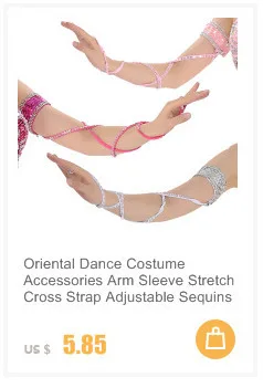 Dance Jewelry Oriental Dance Costume Accessories Sequins Beaded Adjustable Belly Dance Necklace Armbands Cheap Jewelry