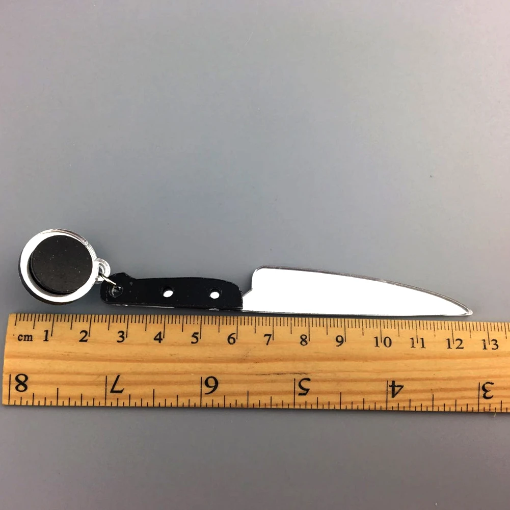 Модные Акриловые серьги гвоздики в стиле панк с ножом массивные Смешные