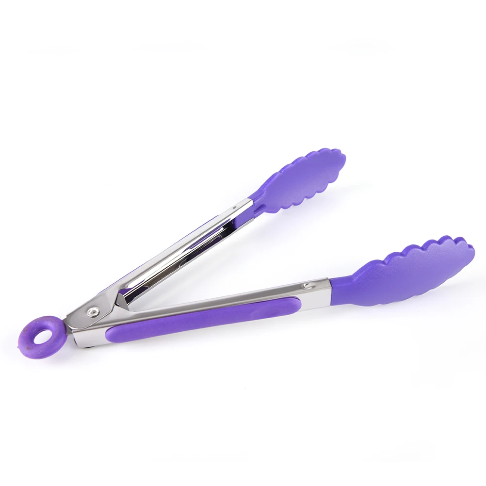 Силиконовый зажим для еды сервировочный щипцы барбекю мяса легкие салатные