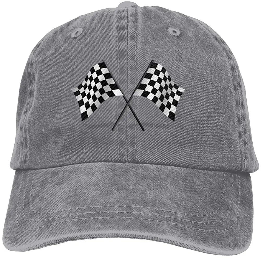 

Wholesale Hat Checkered Flags Race Car Flag Unisex Adult Baseball Hat Sports Outdoor Cowboy Cap For Men And Women Snapback Black