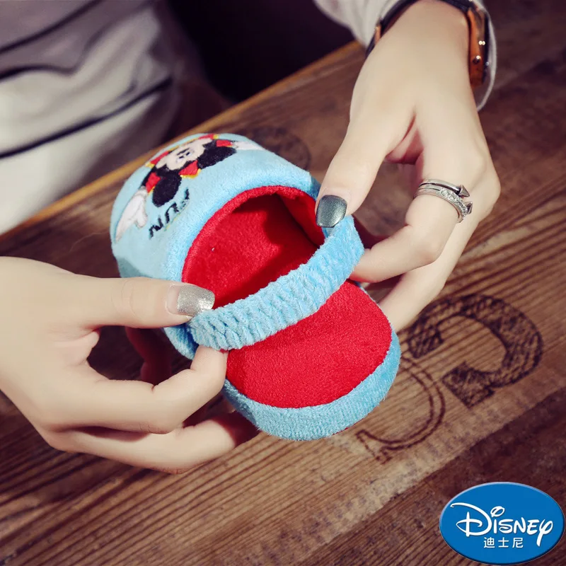 Disney новое зимнее детское симпатичное нижнее белье с Микки Маусом тапочки из