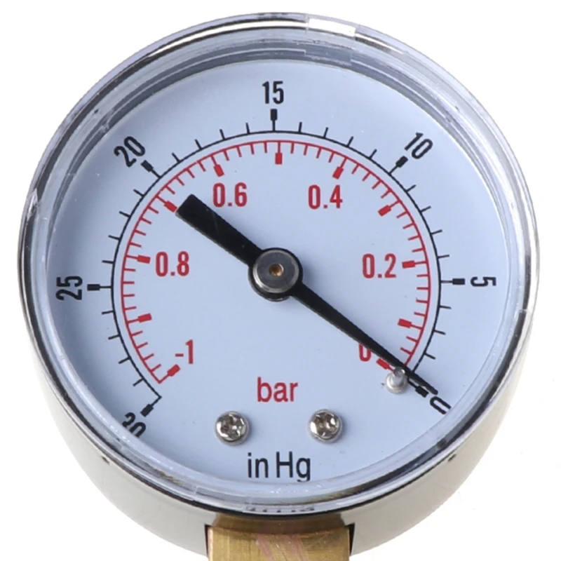 Вакуумный манометр 52 мм 1/0 бар 30 дюймов Hg 1/8 BSPT монитор нижнего